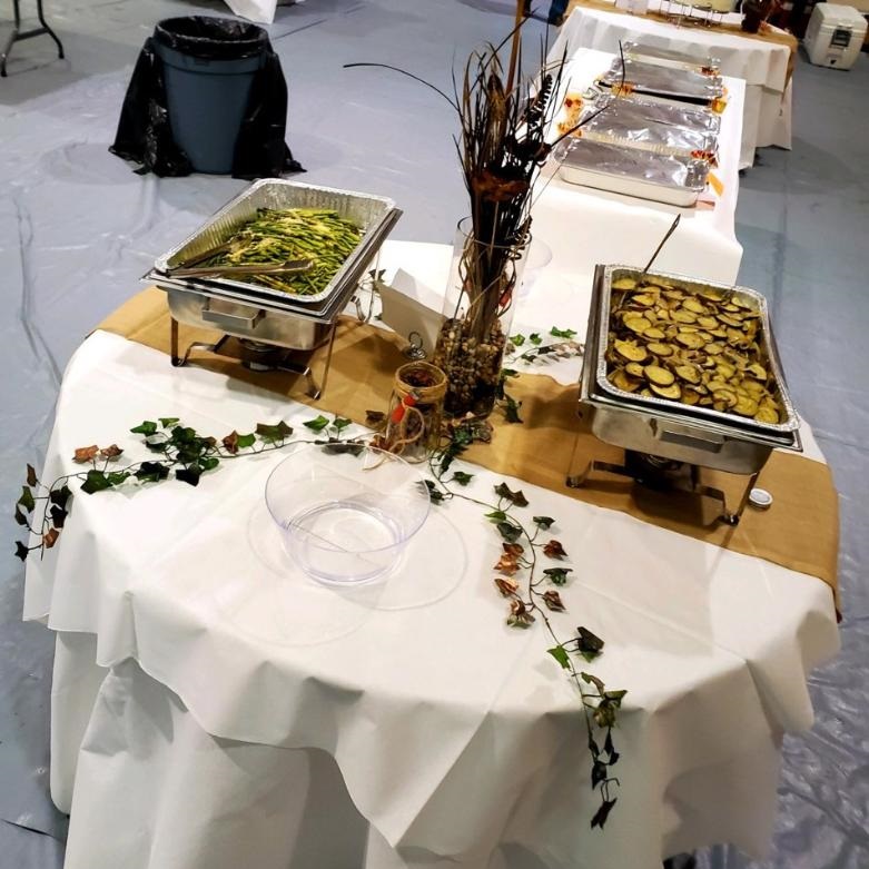 Bill & Fran's catering setup and food photo 21