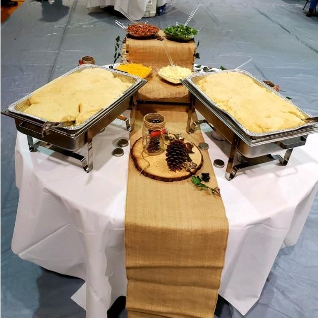 Bill & Fran's catering setup and food photo 25