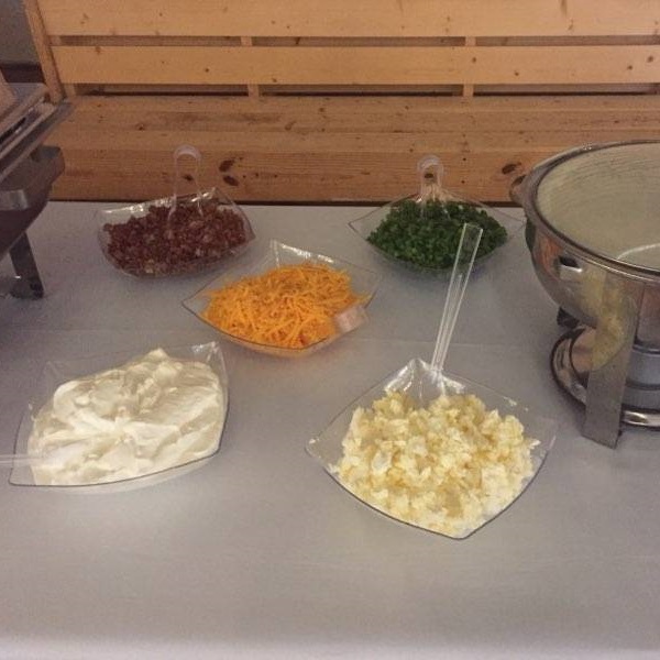 Bill & Fran's catering setup and food photo 30