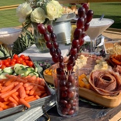 Bill & Fran's catering setup and food photo 37