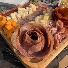Bill & Fran's catering setup and food photo 38
