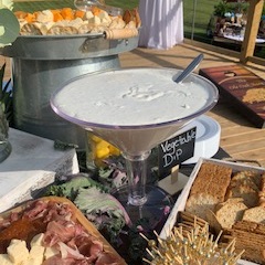 Bill & Fran's catering setup and food photo 39