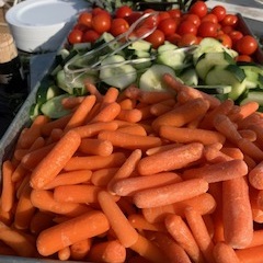Bill & Fran's catering setup and food photo 40