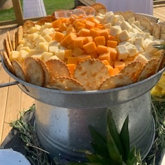 Bill & Fran's catering setup and food photo 43