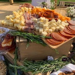 Bill & Fran's catering setup and food photo 45