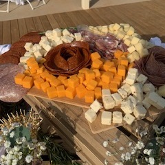 Bill & Fran's catering setup and food photo 48