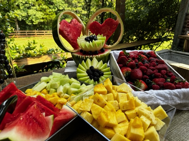 Bill & Fran's catering setup and food photo 5