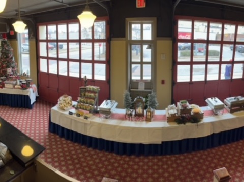 Bill & Fran's catering setup and food photo 8
