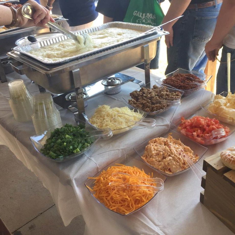 Bill & Fran's catering setup and food photo 16